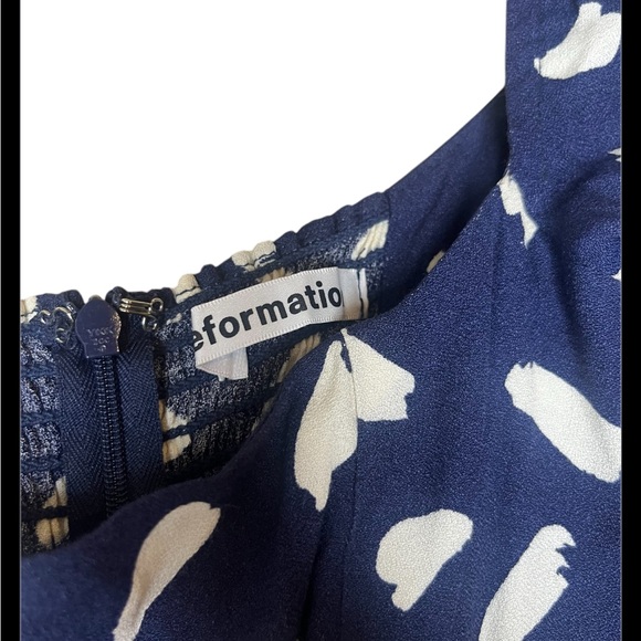 Reformation Sigmund Dress Splatter Print size 0 - Picture 5 of 9